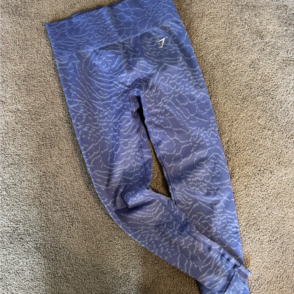 Gymshark Adapt Animal Seamless Blue Leggings